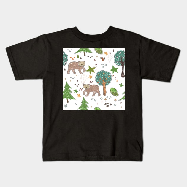 Bears Kids T-Shirt by Countryside